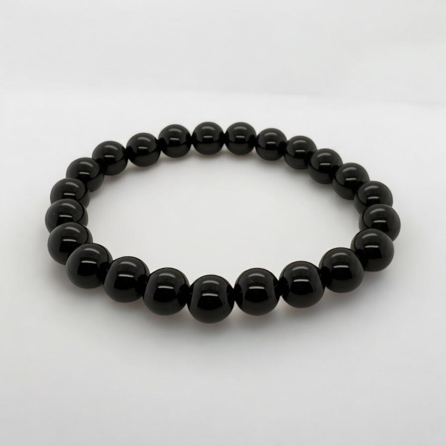 Onyx Bracelet Stretch Fit Handmade 8mm