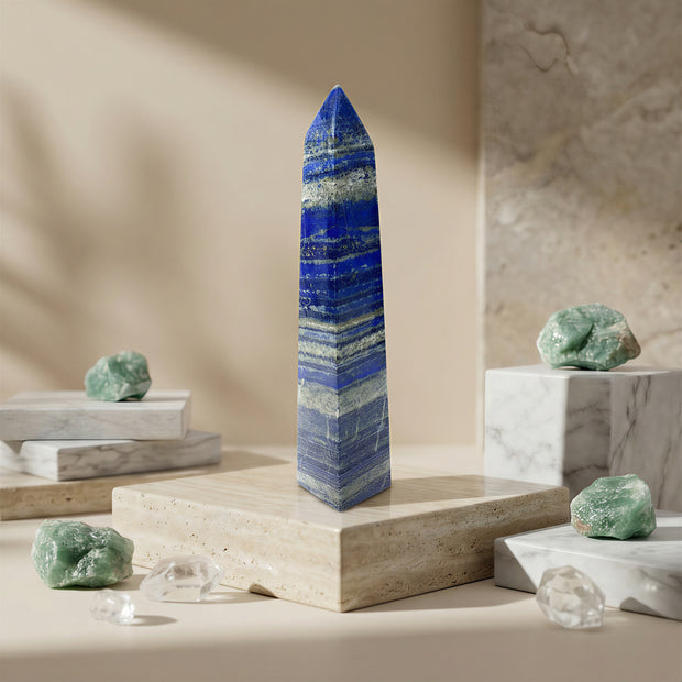Lapis Lazuli Crystal Tower