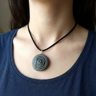 Black Obsidian Yin Yang Necklace – Protection & Balance