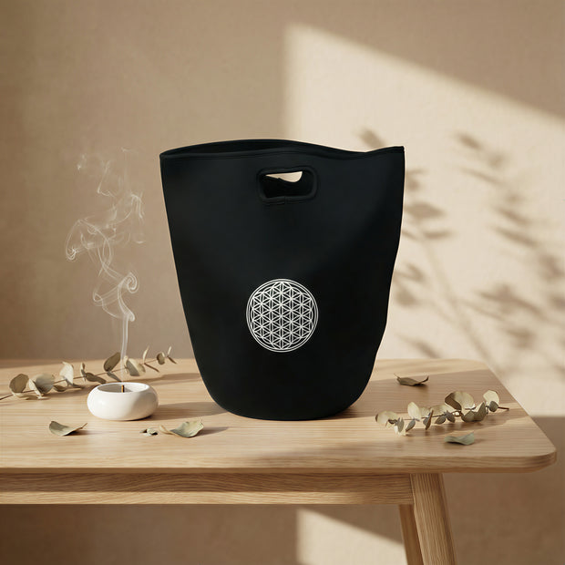 Quartz Crystal Singing Bowl "10" Flower of Life (Symbol of Harmony) Crystal Singing Bowl, Meditation Sound