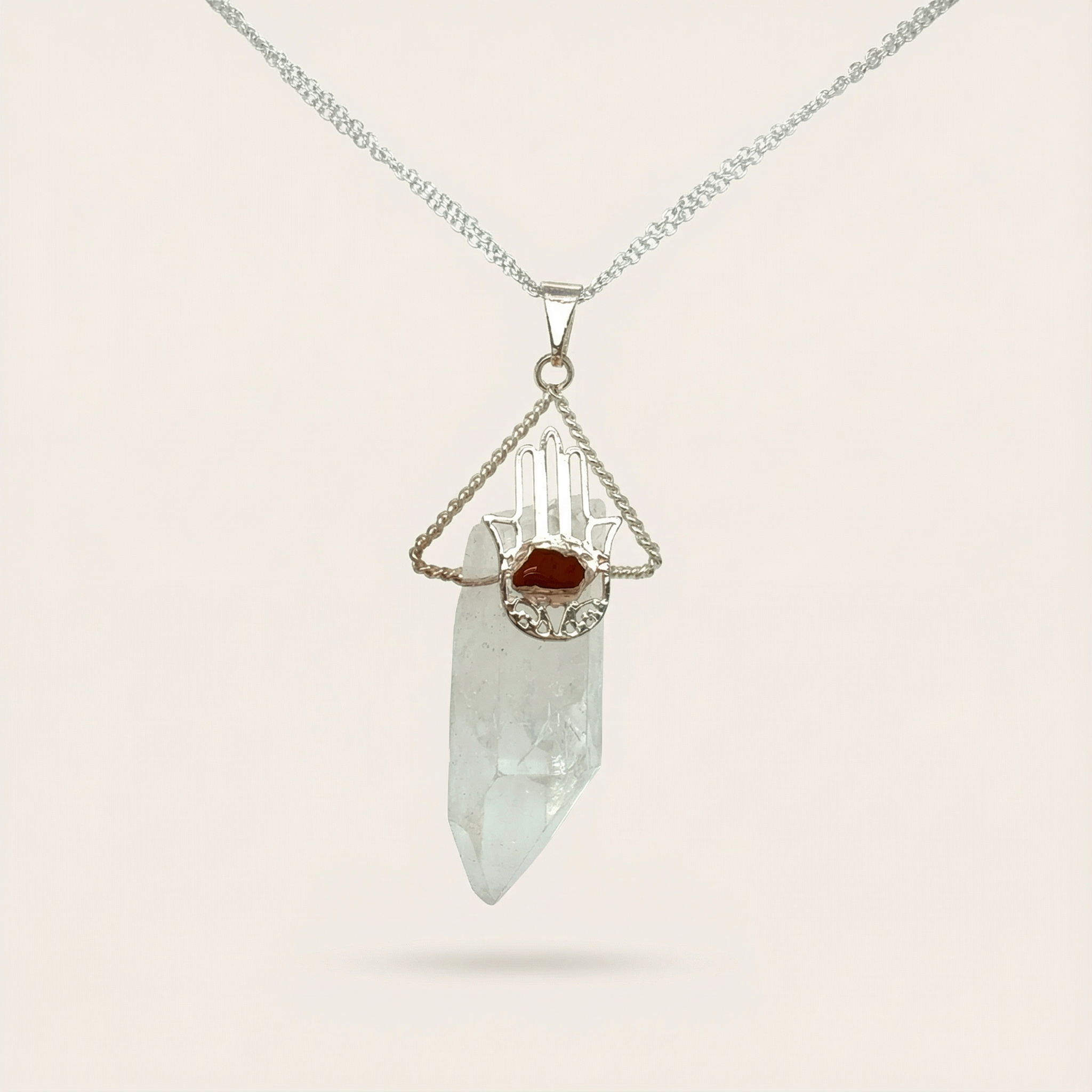 Clear Quartz is known as the Master Healer. It is one of the most powerful crystals for cleansing, amplification, and spiritual clarity.