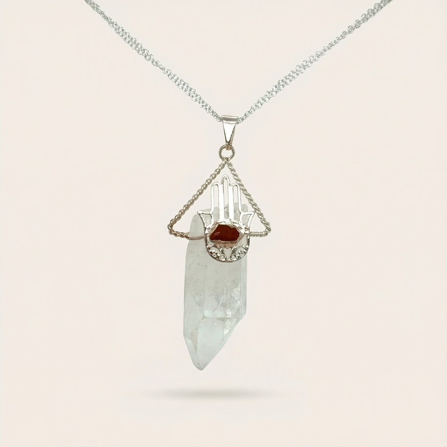 Clear Quartz is known as the Master Healer. It is one of the most powerful crystals for cleansing, amplification, and spiritual clarity.