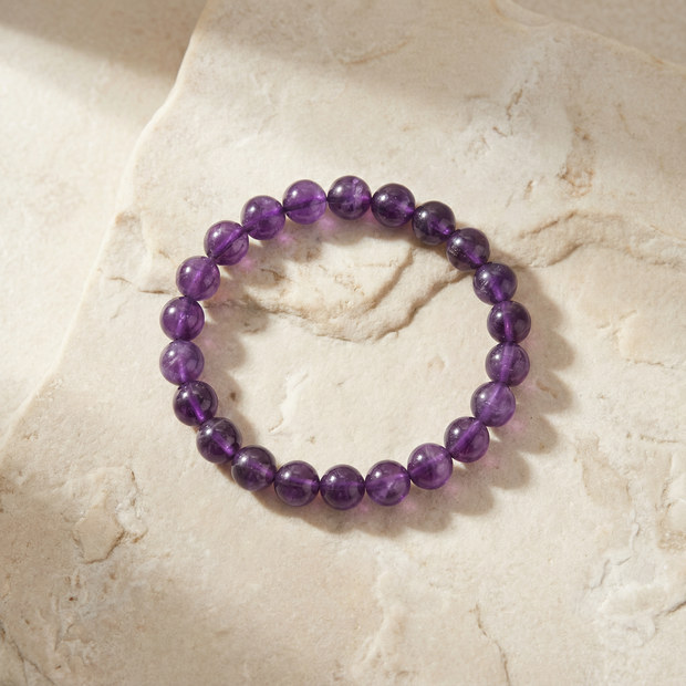 Amethyst 8mm Round Bead – Calm, Clarity & Spiritual Protection