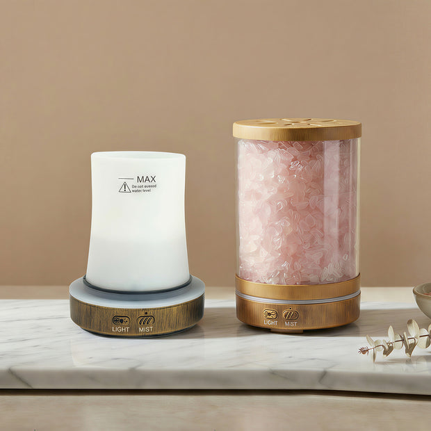 Rose Quartz Crystal Aroma Diffuser – Love & Harmony