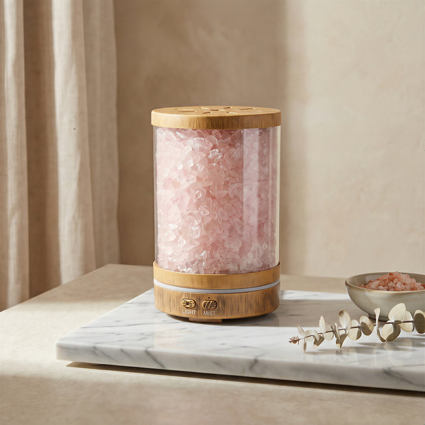 Rose Quartz Crystal Aroma Diffuser – Love & Harmony