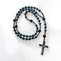 Blue Tiger Eye & Onyx Rosary
