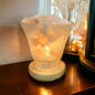 Lotus Glass Lamp Himalayan Salt