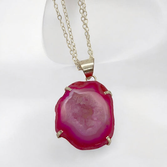 Pink Agate Pendant