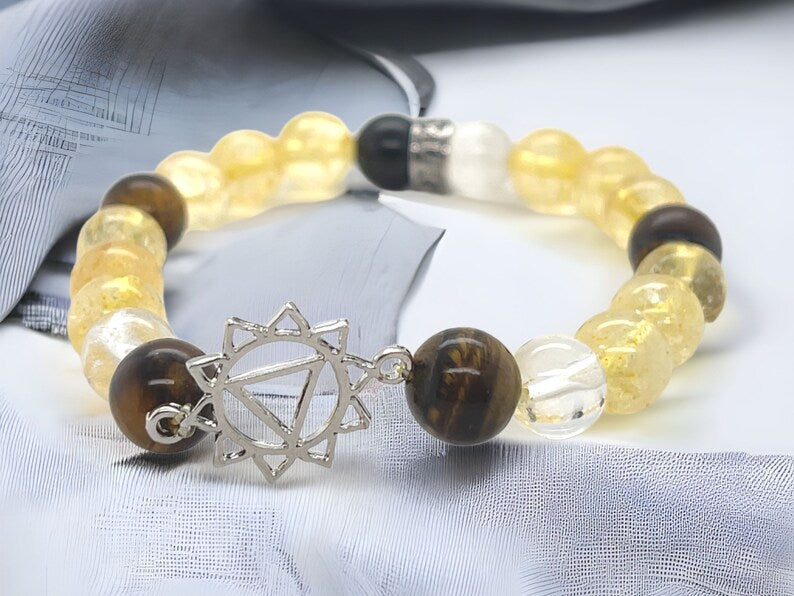 Solar Plexus Chakra Bracelet 8 mm