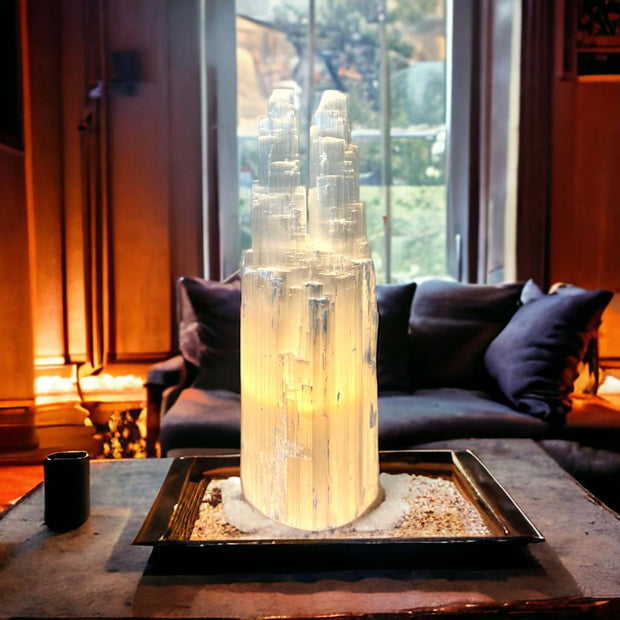 Selenite Lamp