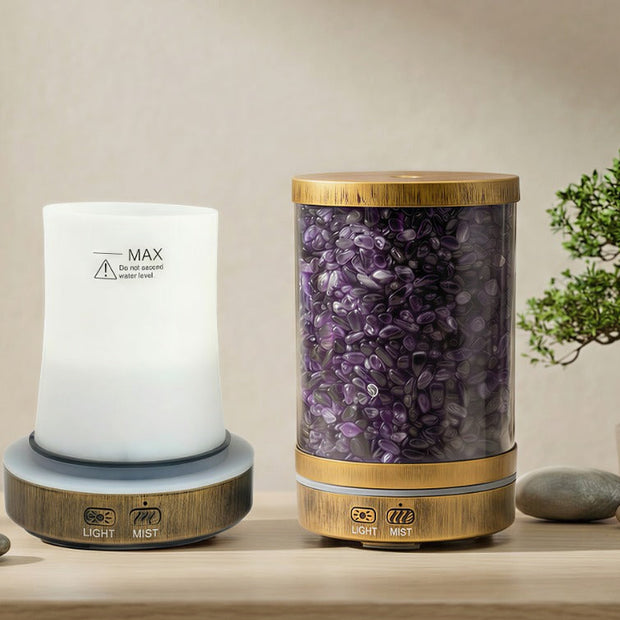 Amethyst Crystal Aroma Diffuser – Calm & Spiritual