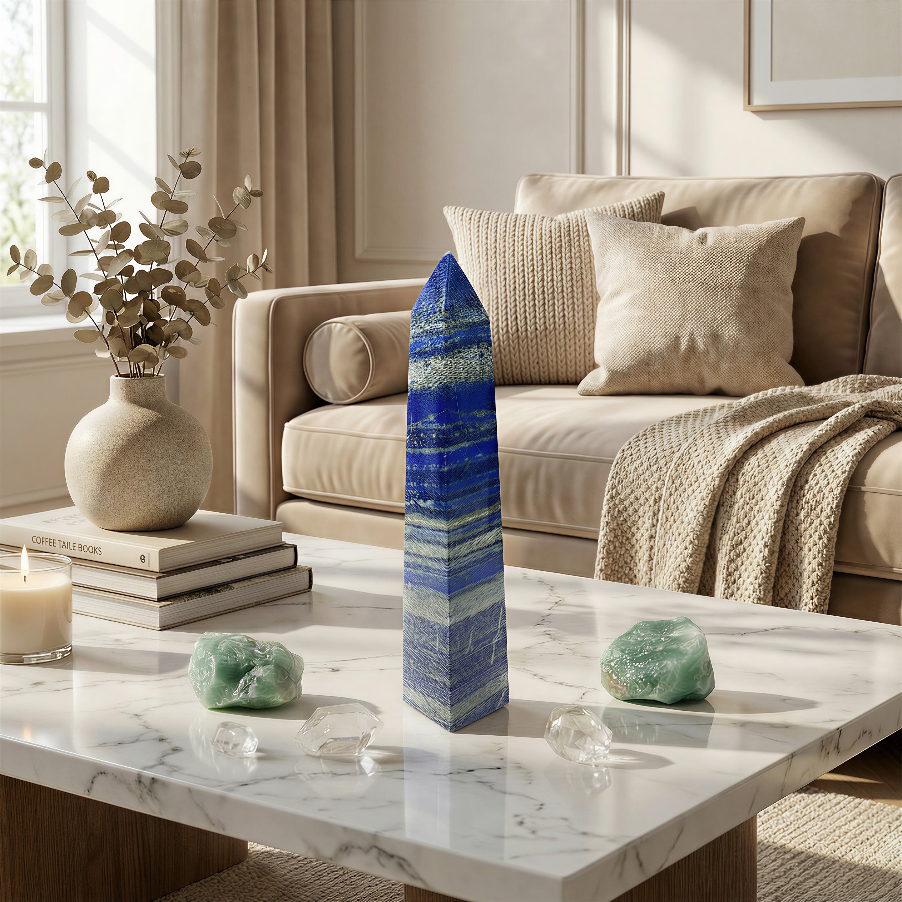 Lapis Lazuli Crystal Tower