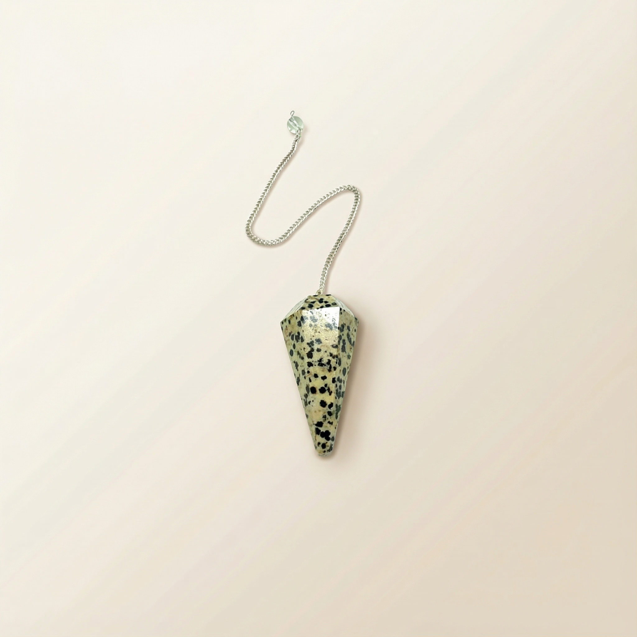 Dalmatian Jasper Crystal Pendulum