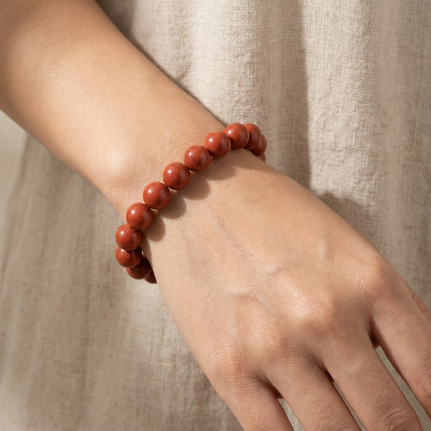 Red Jasper 8 mm Bracelet – Strength, Grounding & Vital Energy