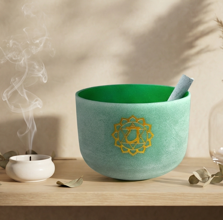 Heart chakra Crystal Singing Bowl
