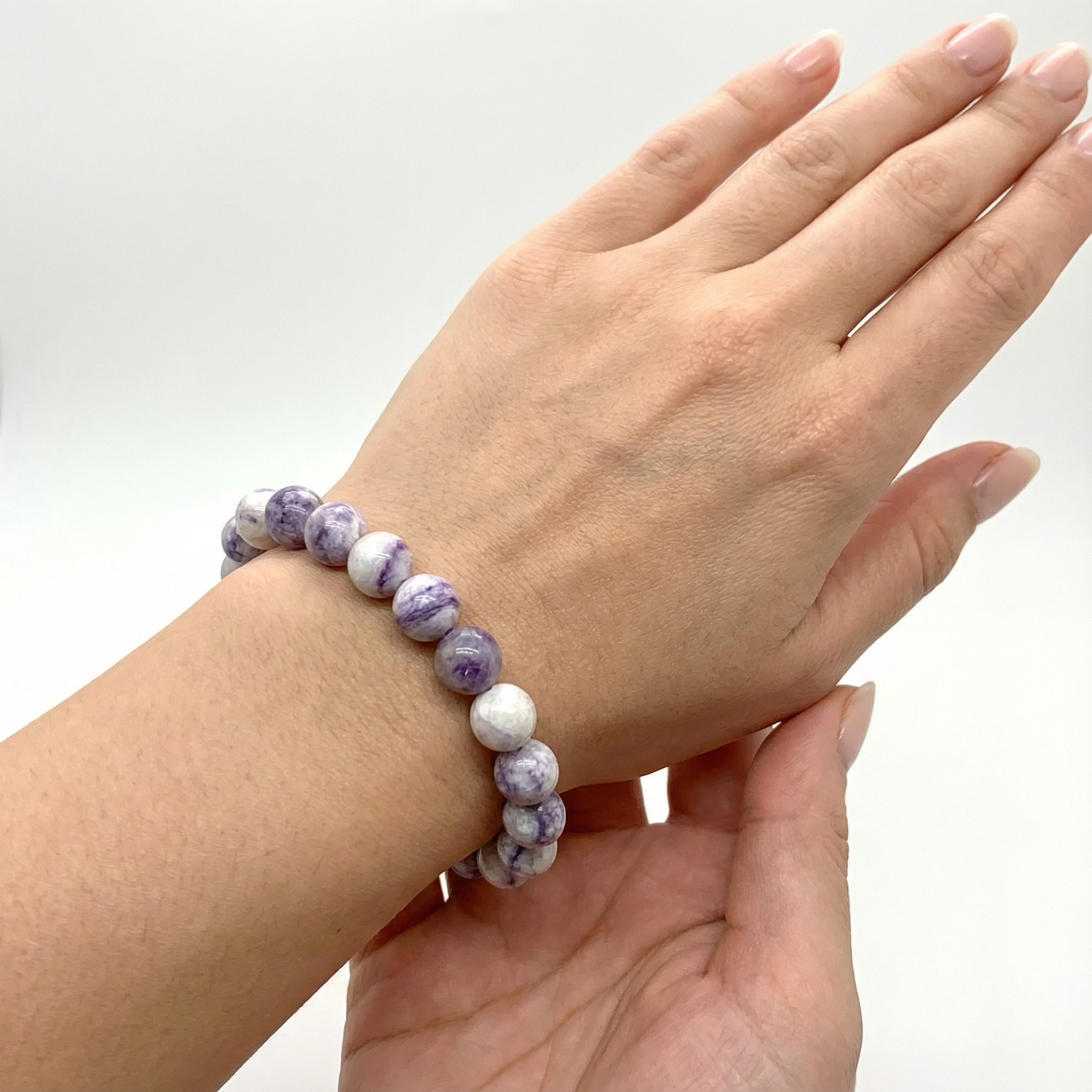 Tiffany Stone Bracelet 8 mm – Intuition, Emotional Healing & Spiritual Growth