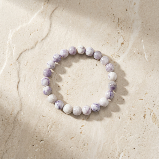 Tiffany Stone Bracelet 8 mm – Intuition, Emotional Healing & Spiritual Growth