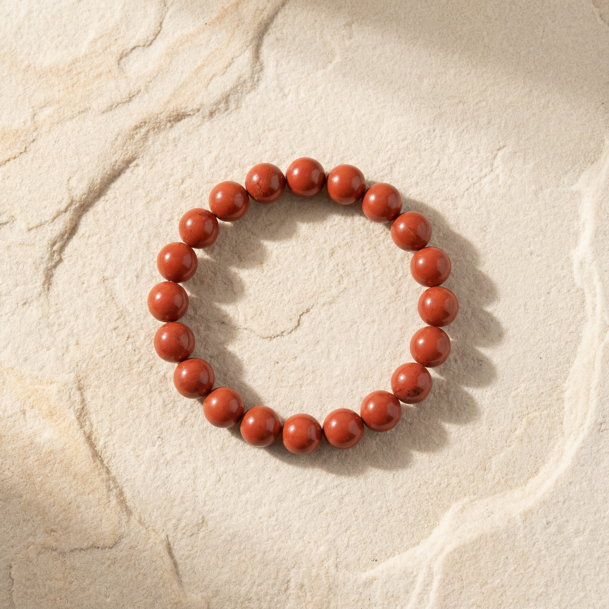 Red Jasper 8 mm Bracelet – Strength, Grounding & Vital Energy