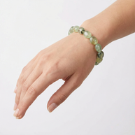 Prehnite Nugget 10 mm Bracelet – Protection, Calm & Spiritual Connection